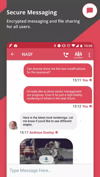 NetSfere Secure Messaging スクリーンショット 4