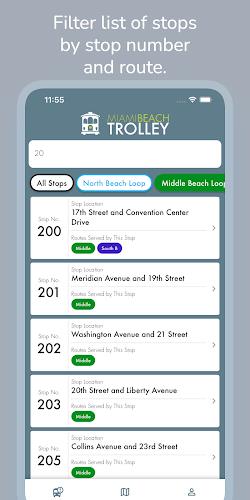 Miami Beach Trolley Tracker स्क्रीनशॉट 2