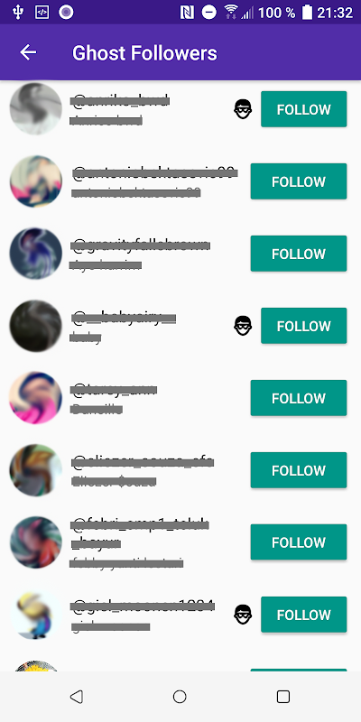 Unfollowers & Ghost Followers 스크린샷 1