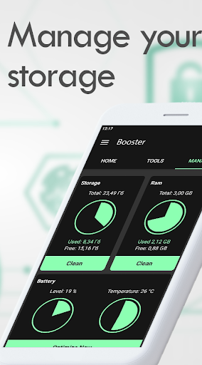 Booster for Android: optimizer & cache cleaner Captura de pantalla 3