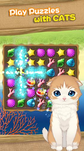 Cat Island Diary~Happy Match 3 Captura de pantalla 2