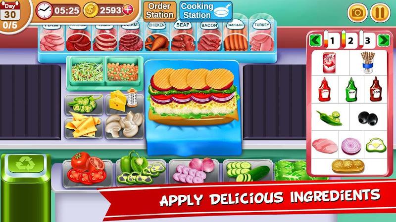 My sandwich Shop Games Capture d'écran 4