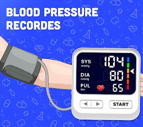 Blood Pressure Monitor BP Info 스크린샷 1