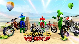 Bike Games Stunts: Spider Hero スクリーンショット 4