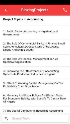Project topics app - final yea Capture d'écran 2
