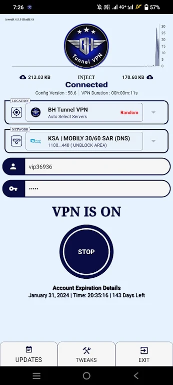 BH Tunnel VPN 스크린샷 3