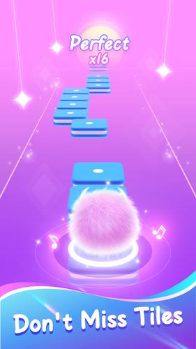 Fluffy Ball: Music Hop Game Captura de pantalla 2