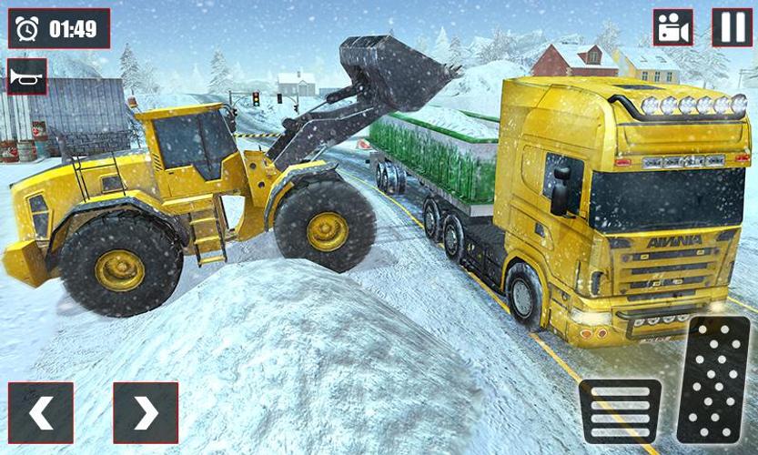 Offroad Snow Trailer Truck Dri Screenshot 4