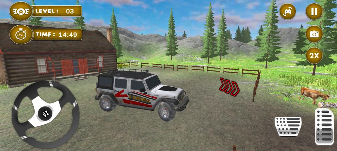 4x4 Mud Jeep Driving Games 3D スクリーンショット 2