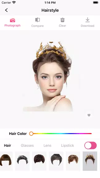 Hair Makeover-modiface・haircut Capture d’écran 3