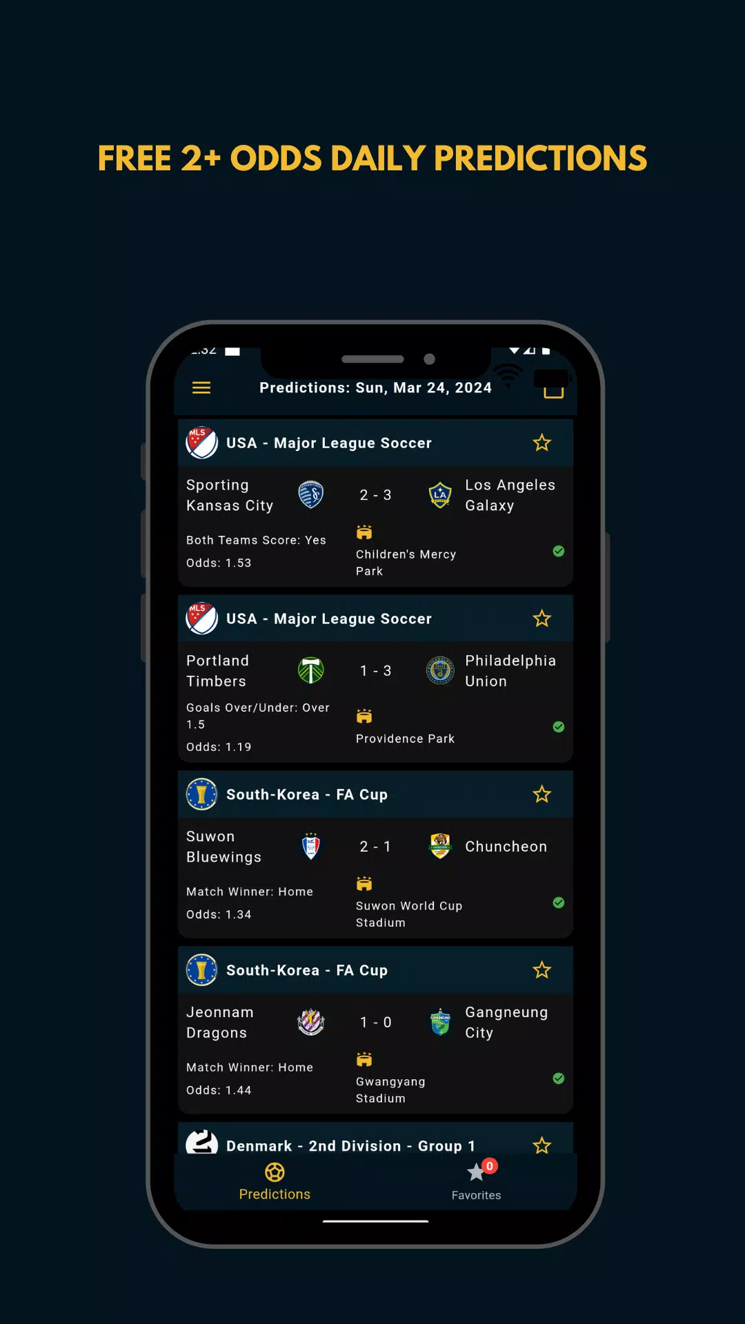 2+ Odds Daily Betting Tips應用截圖第1張