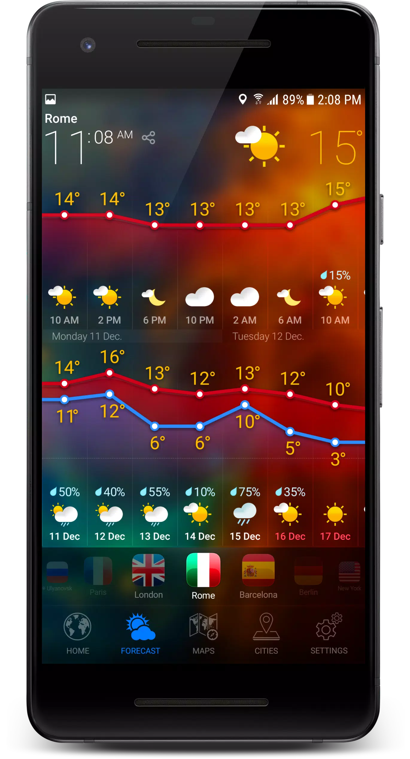 3D EARTH PRO - local forecast 스크린샷 4