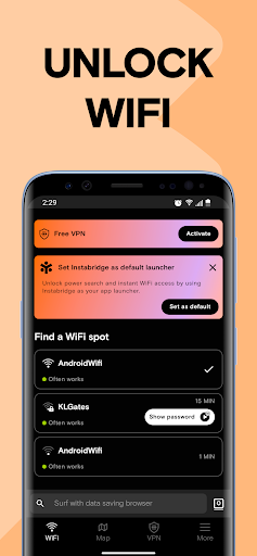 WiFi Passwords Map Instabridge Captura de pantalla 4