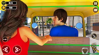 Tuk Tuk Auto Driving Games Captura de pantalla 3