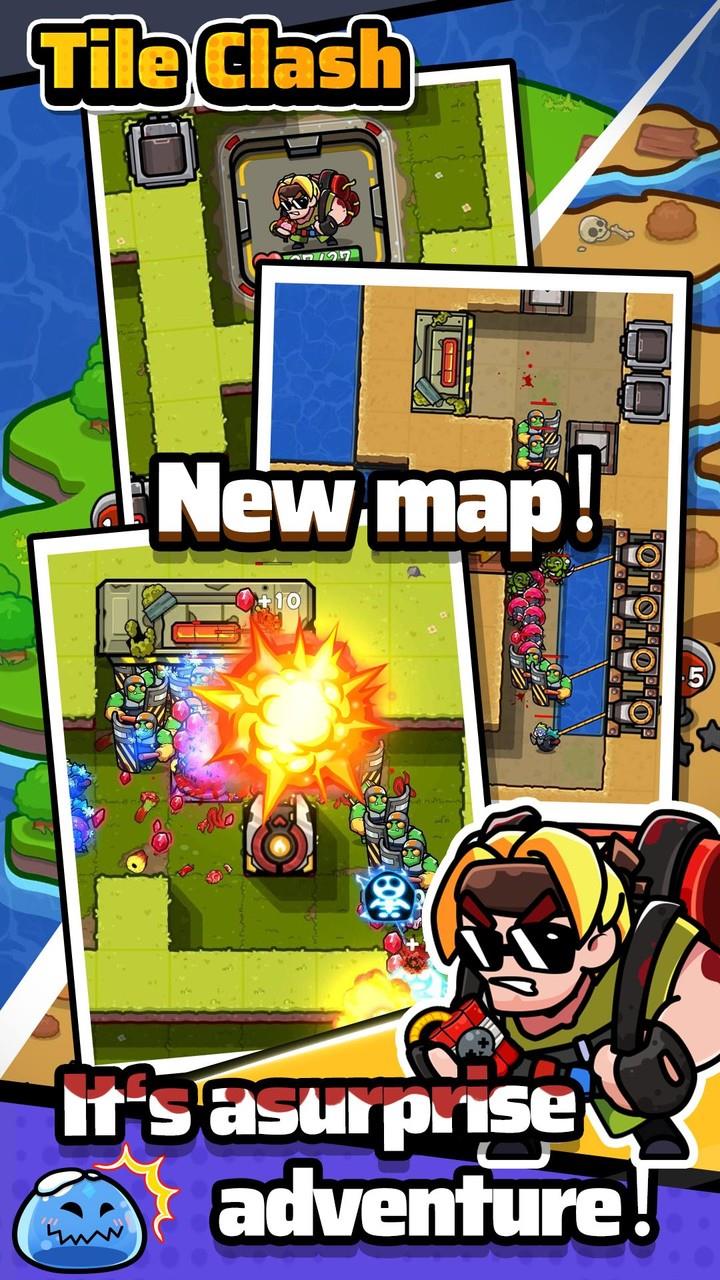 Tile Clash TD:Trap Defense Screenshot 1