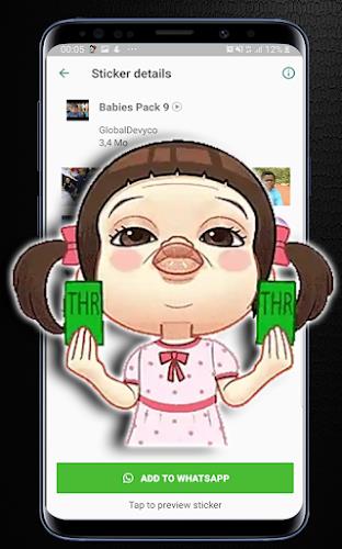 Pegatina Bebé animado Screenshot 3