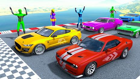 Superhero Car Stunt Game 3D 스크린샷 1