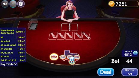 Texas Holdem Progressive Poker Screenshot 2