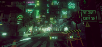 VR Cyberpunk City Capture d'écran 3