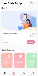 Low carb recipes diet app Capture d'écran 3