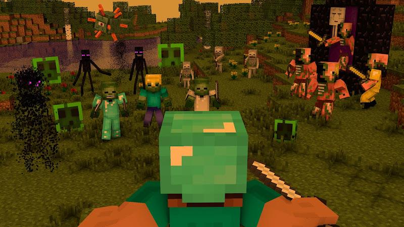 Minecraft: Zombie and Mutant スクリーンショット 1