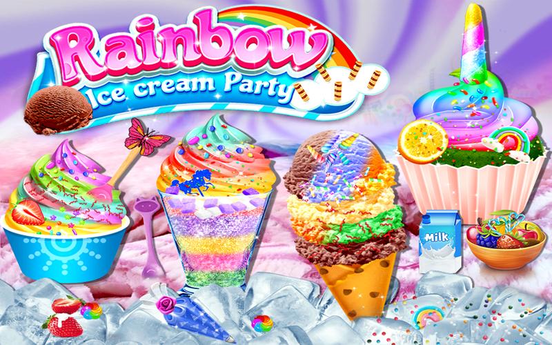 Rainbow Ice Cream Party Screenshot 4