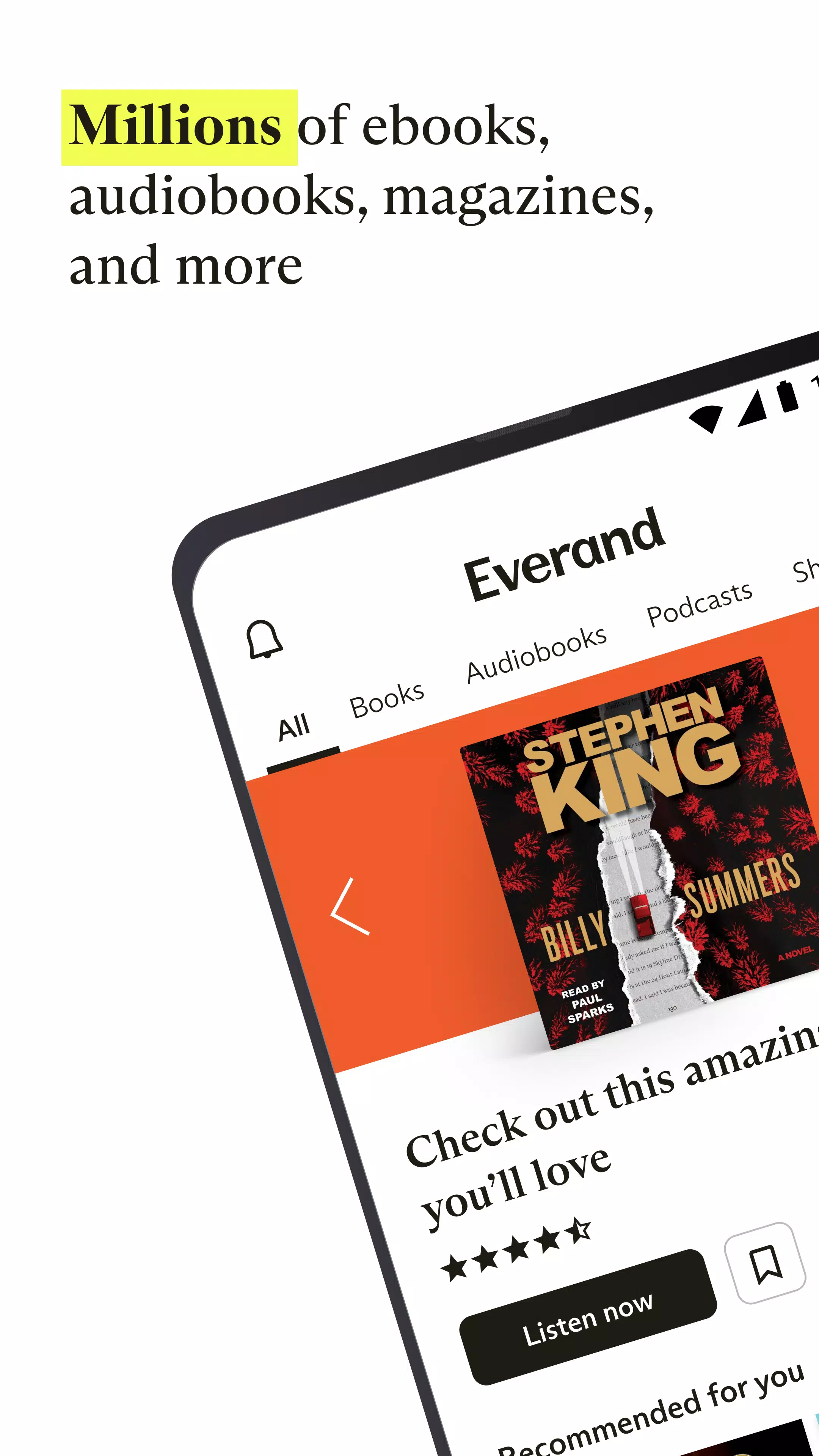 Everand: Ebooks and audiobooks Screenshot 1