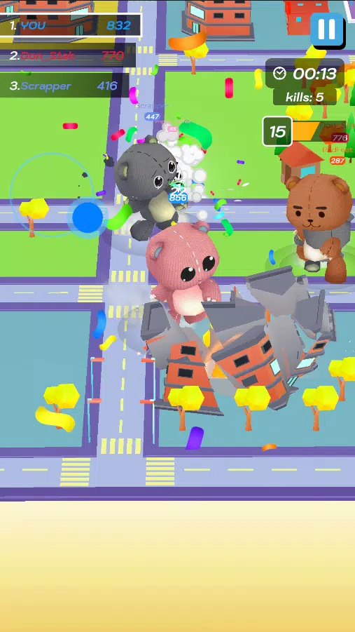 Crazy Monster City Captura de tela 2
