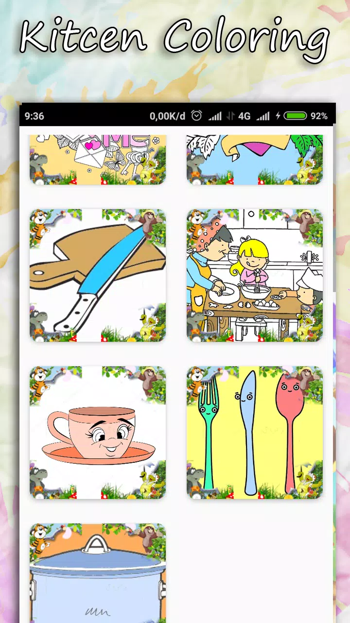 Coloring Kitchen Cooking page Скриншот 2