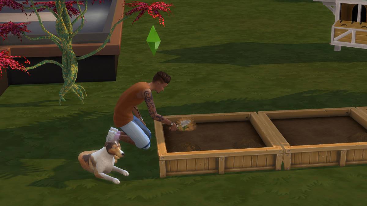 Sims 4のレガシーチャレンジに関する記事の一部として、Stardew Cottage Living Challenge。