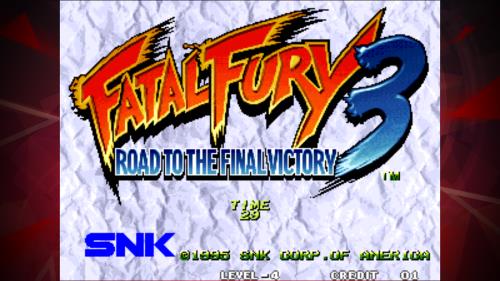 FATAL FURY 3 ACA NEOGEO スクリーンショット 1