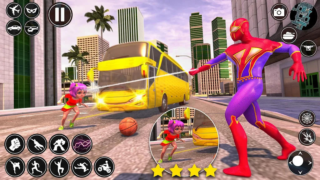 Spider Rope Man Superhero Game स्क्रीनशॉट 3