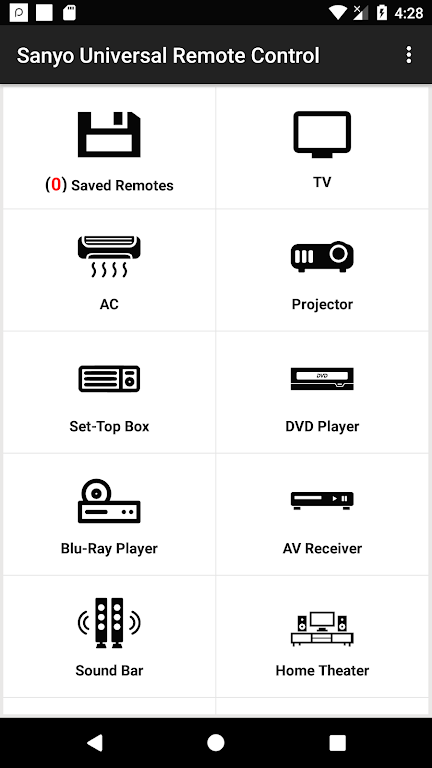 Sanyo Universal Remote应用截图第1张