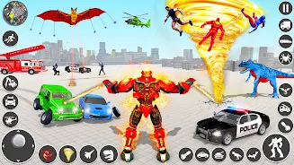 Robot Game Mobil pmk Car Games スクリーンショット 1