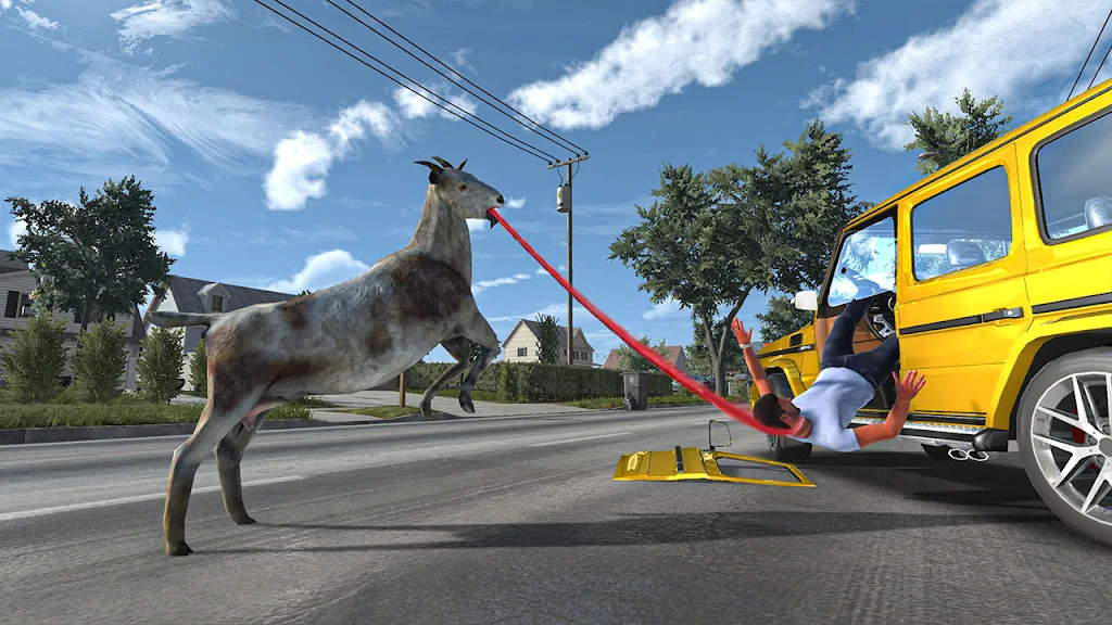 Goat Sim Crazy City Simulator Captura de pantalla 1