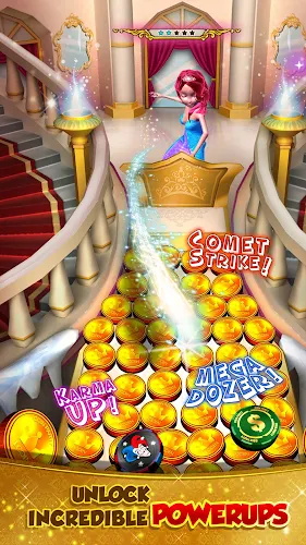 Princess Gold Coin Dozer Party Screenshot 3