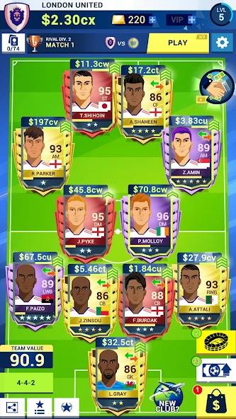 Idle Eleven - Soccer tycoon Mod Screenshot 1