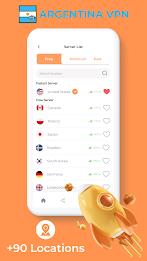 Argentina VPN - Private Proxy Captura de pantalla 3