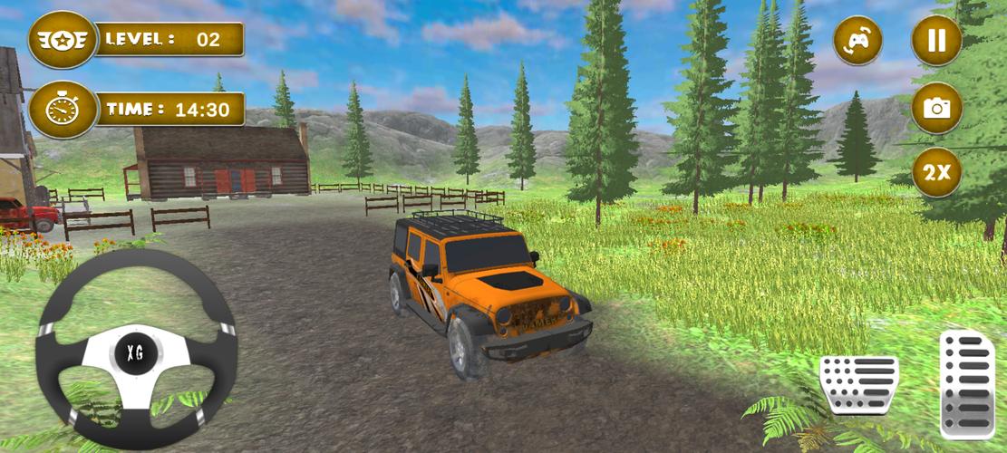 4x4 Mud Jeep Driving Games 3D スクリーンショット 1