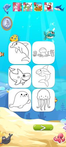 Baby Shark Coloring Book應用截圖第2張