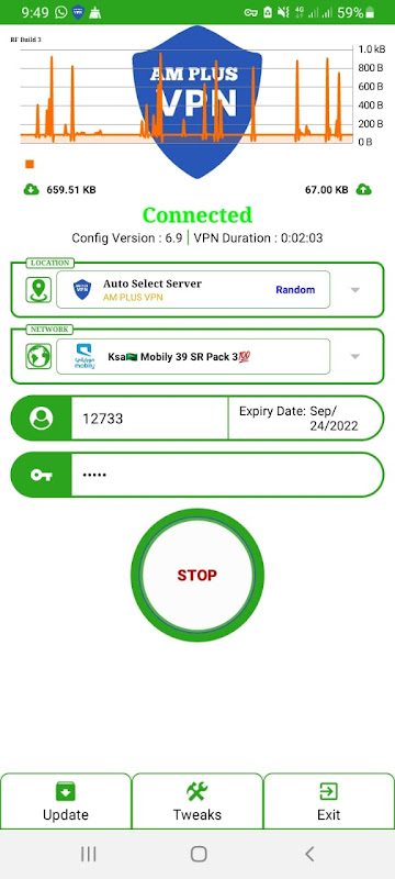 AM PLUS VPN Captura de tela 3
