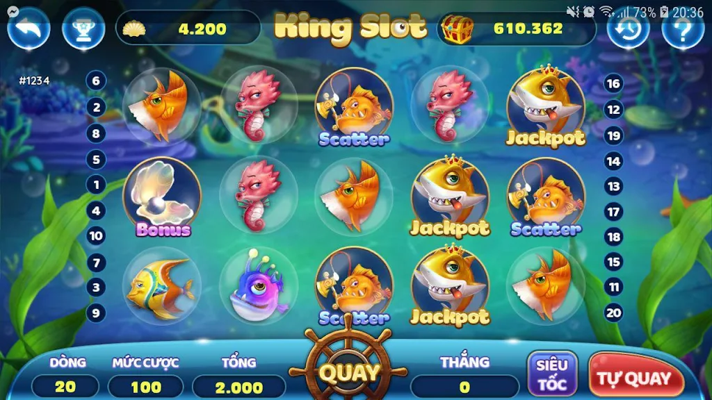 Thánh bắn cá ăn xu slots - bắn cá siêu thị Screenshot 2