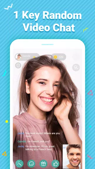 Meet – Talk to Strangers Using Random Video Chat स्क्रीनशॉट 3