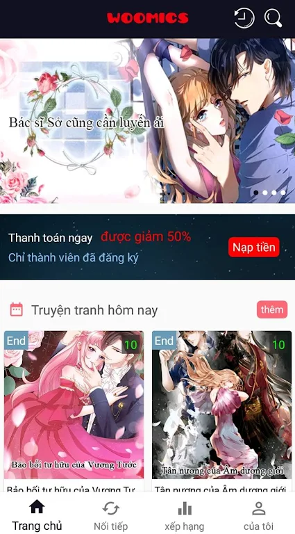 Ngôn Tình -- Webtoon,Manga,Comics應用截圖第1張