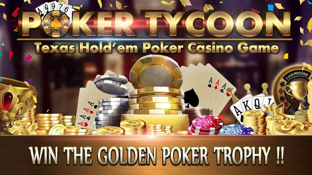 Poker Tycoon - Texas Hold’em Poker Casino Game स्क्रीनशॉट 1