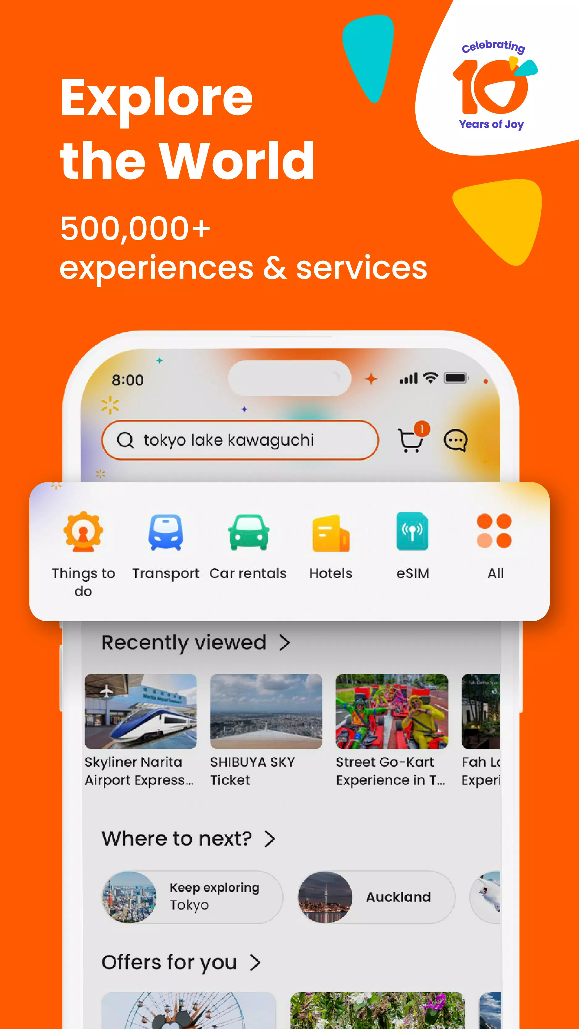 Klook: Travel, Hotels, Leisure Screenshot 1