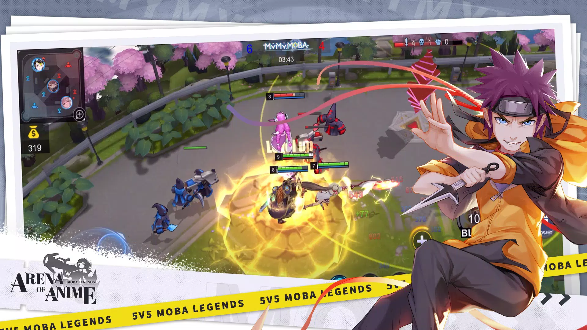 Arena of Anime: MOBA Legends Captura de tela 4