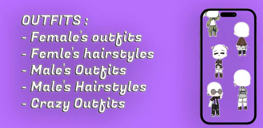 Gacha Outfits and Hairstyles Capture d’écran 4