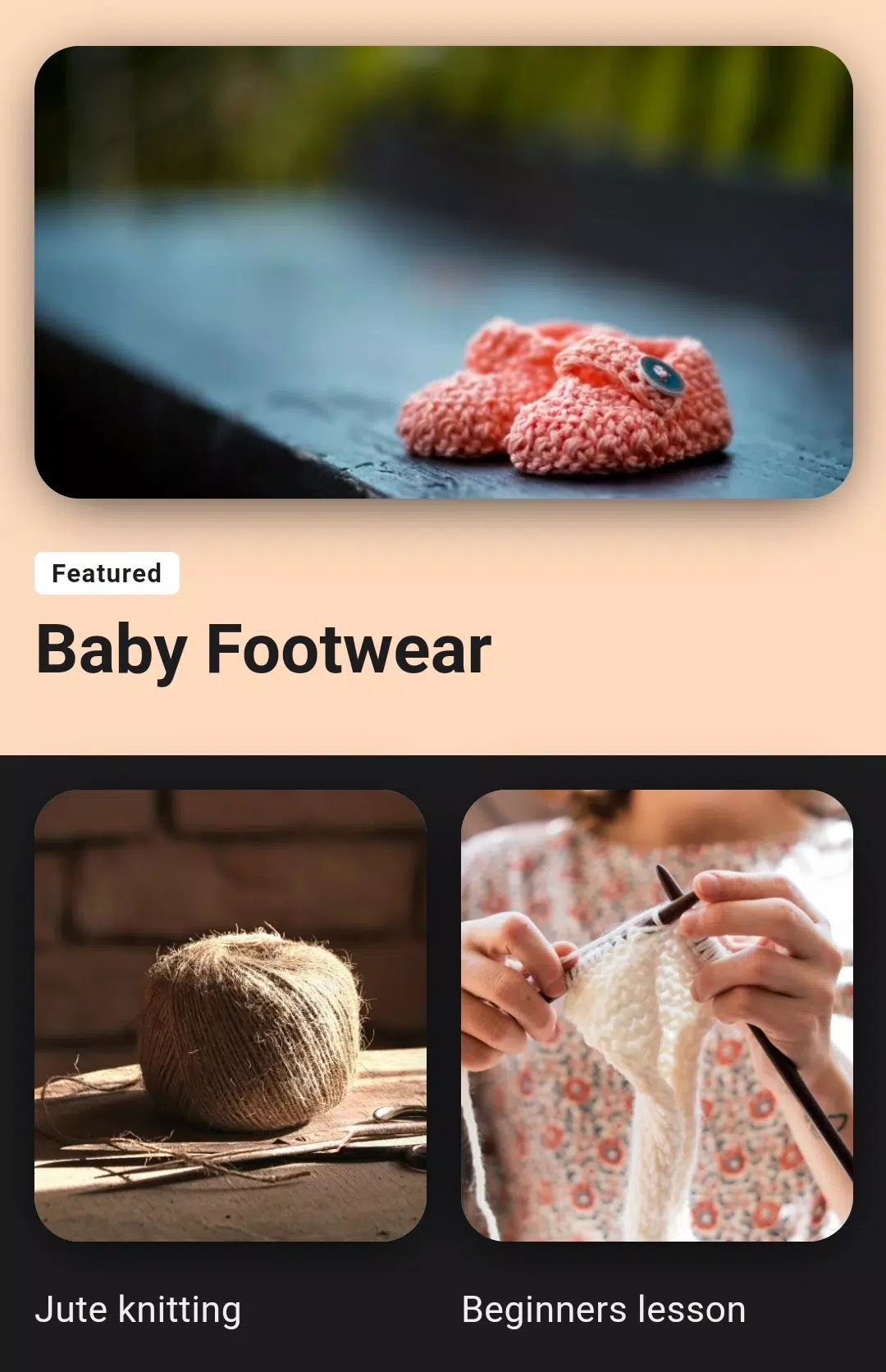 Learn Knitting and Crocheting Captura de pantalla 1