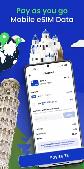 aloSIM - eSIM Travel Sim Card Screenshot 2